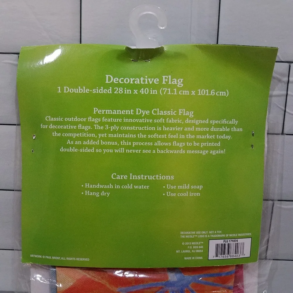 Beach Umbrella 28 x 40 Flag New